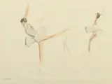 French/British, a study of two ballerinas by Paul Maze, watercolour, sold Mar 2023