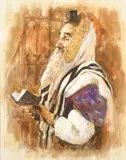 Study of a Rabii at prayer by Alexei Jawdokimov, watercolour, offered Mar 2023