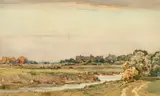 Windsor Castle from the Water Meadows by Alec Carruthers Gould, watercolour, offered Mar 2023