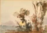 View from the Studio, Rue St. Georges, Paris, 1832 by William Callow, watercolour, sold Mar 2023
