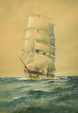 A New Zealand Clipper by William Minshall Birchall, watercolour, offered Mar 2023