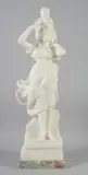1884 - 1955) A GOOD CARVED WHITE MARBLE STATUE OF A LADY with a child by Donatello Gabbrielli, sculpture, sold Mar 2023