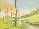 British, A collection of four pastels of Continental scenes by Charles James Kelsey, watercolor, offered Feb 2023