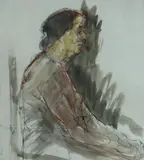 Study of a seated figure by Ivor Roberts-Jones, 1956, sculpture, offered Jul 2019