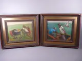 Pram Race by Val Pownal, oil, sold Jun 2019
