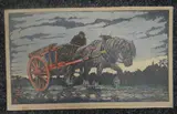 Homeward Plods His Weary Way by Mackey' Haydn Reynolds Mackey, woodcut, sold Jun 2019