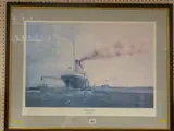 Sea Trials Completed, the Titanic off Belfast by E B Walker limited edition, print, offered May 2019