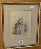 Coloured by Paul-Constant Soyer, pencil, sold Apr 2019