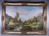 Untitled by John Corcoran, oil on canvas, sold Apr 2019
