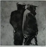 Untitled by Eurfryn Lewis limited edition, 2011, etching, sold Mar 2019