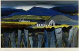 Colour print - remote chapel and landscape by David Humphreys limited edition, print, sold Mar 2019