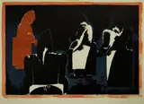 Untitled by Josef Herman limited edition, linocut, sold Mar 2019