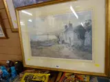 Print with proof stamp - woman in front of by Warren Williams Arca framed limited edition, print, sold Mar 2019