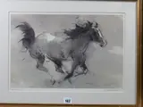 Print - galloping horse by William Selwyn limited edition, print, sold Feb 2019