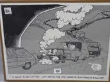 Original drawing - humorous satirical cartoon relating to Bank by Grenfell 'Gren' Jones, print (other), offered Feb 2019