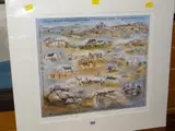 Print by ELIZABETH HAINES dated 2005 by Mounted unframed, 2005, print, sold Feb 2019