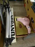 And a pink retro boxed Pifco hairdryer by Boxed Miranda photographic tripod, photograph, sold Feb 2019