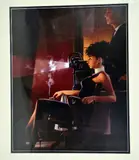 'AN IMPERFECT PAST', an open edition lithographic print, double mounted and by Jack Vettriano, print, sold Feb 2018