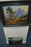 (BRITISH), Mountains of Corsica, oils on canvas, a pair, signed lower left and by Charles Meacham, oil, sold Feb 2018