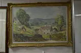 'Exmoor from Stockley Farm, Devon', oil on canvas, signed lower by Gilbert Gee, oil on canvas, sold Feb 2018