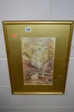 River waterfalls and companion study, watercolours, by J. Syer, watercolor, sold Feb 2018