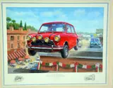 a limited edition litho print 548/850, signed and numbered with by Tony Smith 'going For Gold', print, sold Feb 2018