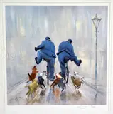 'CATCH ME IF YOU CAN', a limited edition print 7/295, signed and numbered in pencil, by Des Brophy, print, sold Feb 2018