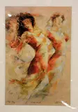 'GOLDEN MASK', an artist proof print 74/75, signed, titled and numbered in pen, by Gary Benfield, print, sold Feb 2018
