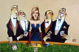 'HERE'S THE DEAL, a limited edition canvas on board print, hand embellished, signed by Todd White, print, sold Feb 2018