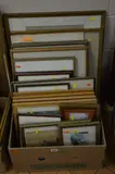 a box of assorted paintings and prints, including a signed Henry Rushbury dry point etching of St by Paintings And Prints, etching, sold Feb 2018