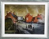 Untitled by Ken Wood 'Black Country Village, oil, sold Jan 2018