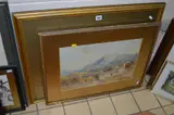 Loch and Mountainous landscape, watercolour, dated 1898, signed by Josiah Clinton Jones, 1898, watercolour, sold Jan 2018