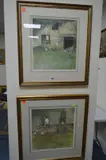 'Barn with Sheep' and 'The Chapel Window, two limited edition prints, artists proof and 2/ by C. Wild, pencil, sold Jan 2018