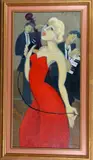 'The Torch Singer', oil on canvas, signed lower right, signed by Marsha Hammell, oil on canvas, sold Jan 2018