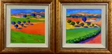 Tuscan landscapes, a pair, oil on canvas, signed, approximately by Richard Pargeter, oil on canvas, sold Jan 2018