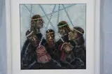 'Ecstacy', oil on canvas, dated 1991 lower left, signed by Elena Urdăreanu Herţa, 1991, oil on canvas, sold Jan 2018