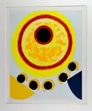 Five Black Moons, a limited edition colour silk screen by Terry Frost, print, sold Jan 2018