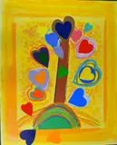 The Love Tree, a hand embellished limited edition screen by Terry Frost, print, sold Jan 2018