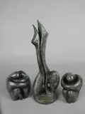 contemporary patinated bronze figure, comprising an abstract female form, by Sean Crampton, bronze, sold Jan 2018
