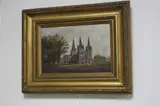 (LATE 19TH/EARLY 20TH CENTURY BRITISH SCHOOL) 'Lichfield Cathedral', oil on canvas, by Ann E. Fry, oil on canvas, sold Dec 2017