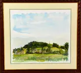 'Wychbury Hill and Hagley Monument', a watercolour painting, signed, titled and by John R. Myers, watercolour, sold Dec 2017