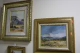 African landscape by W.P. Grobler, oil on board, sold Nov 2017
