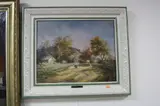Downlands farm by Morgan John Rendell, oil on canvas, sold Nov 2017