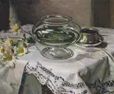 Silver white Signed Oil on canvas 51 x 61cm ++Unlined, good condition by William Charles Penn, Oil on canvas, sold Dec 2016