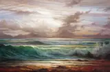 Western Shores, Cornwall Signed Oil on canvas 71 x 107cm Provenance: Burlington Paintings, London, C2425 ++Good condition by Andrew White, Oil on canvas, sold Dec 2016