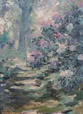 Rhododendrons in Surrey Signed Oil on board 30.5 x 23cm Provenance: Beaux Arts Gallery, London ++One or two minor flecks of paint loss, good condition by Arrah Lee Gaul, Oil on board, sold Dec 2016
