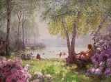 Sweet waters Signed by Arthur John Black, Oil on canvas, offered Dec 2016