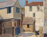 Cornish farmsteadA pair, both signed Both oil on canvas Each 40.5 x 61cm (2) ++One with a slight push otherwise good condition by Denys Law, oil on canvas, sold Dec 2016
