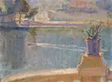 Far West by Florence St John Cadell, oil on panel, sold Dec 2016