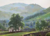 In the Lake Country near Grasmere Signed, also titled verso Oil on canvasboard 30 x 39cm by James Princep Beadle, Oil on canvasboard, sold Dec 2016